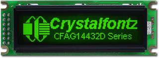 [EOL] Green144x32  Parallel Graphic LCD (CFAG14432D-GTI-TT)