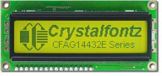 Yellow-Green Transflective 144x32 Graphic LCD (CFAG14432E-YYH-TT)
