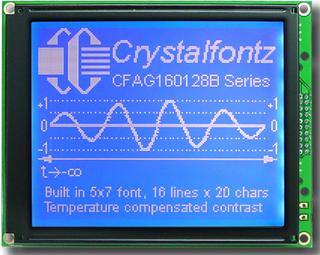 160x128  Parallel Graphic LCD (CFAG160128B-TMI-TZ)