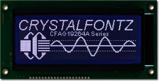 [EOL] Dark 192x64 Parallel Graphic LCD (CFAG19264A-STI-TN)