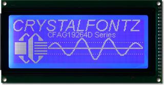 Blue Monochrome 192x64 Graphic LCD (CFAG19264D-TMI-VN)