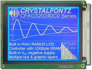 [EOL] Blue 320x240 Parallel Graphic LCD (CFAG320240C0-FMI-TZ)