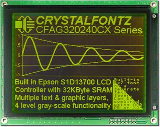 320x240  Parallel Graphic LCD (CFAG320240CX-YMI-T)