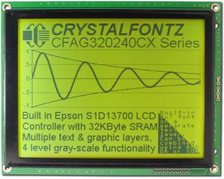 Sunlight Readable 320x240 Graphic LCD (CFAG320240CX-YYH-T)