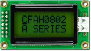 Standard 8x2 Character LCD (EOL) (CFAH0802A-GYH-JT)