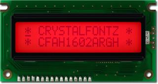 16x2 Red Character LCD (EOL) (CFAH1602A-RGH-JT)