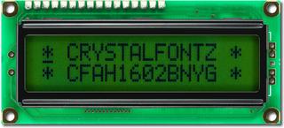 16x2 Sunlight Readable Character LCD (CFAH1602B-NYG-JT)