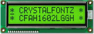Green Transflective 16x2 Character LCD (CFAH1602L-GGH-JT)