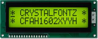 Yellow Green 16x2 LCD (EOL) (CFAH1602X-YYH-JP)