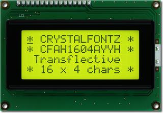 Black on Yellow 16x4 Character LCD (CFAH1604A-YYH-JT)