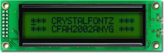 Green 20x2 Standard Character  LCD (CFAH2002A-NYG-JT)