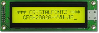 20x2  Parallel Character LCD (CFAH2002A-YYH-JP)