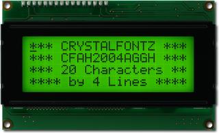 20x4 Character Green LCD (EOL) (CFAH2004A-GGH-JT)