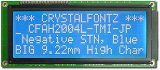 20x4  Parallel Character LCD (CFAH2004L-TMI-JP)