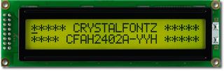 Black on Green 24x2 Character LCD (CFAH2402A-YYH-JT)