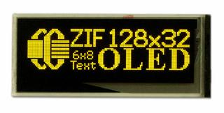 128x32 Small Graphic OLED Module with ZIF Connector (CFAL12832D-BY)