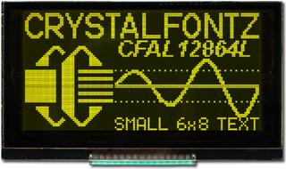 [EOL] Yellow 128x64 Parallel Graphic OLED (CFAL12864L-Y-B6)