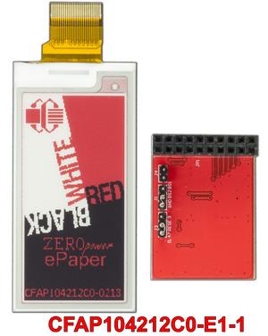 2.13 Inch ePaper with Adapter Board (CFAP104212C0-E1-1)