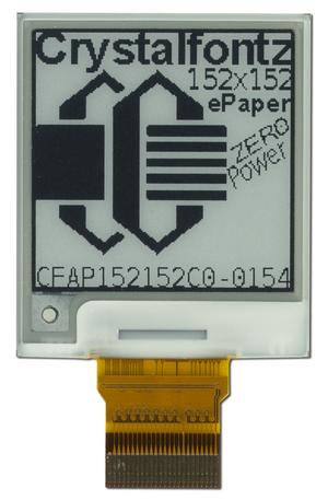1.54" 152x152 Square ePaper Display (CFAP152152C0-0154)