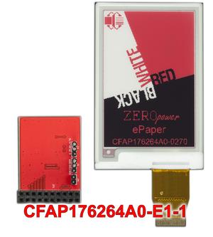 2.7 Inch ePaper with Adapter Board (CFAP176264A0-E1-1)