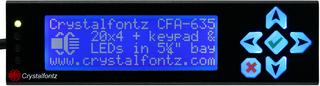 20x4 Character Enclosed LCD Display (XES635BK-TMF-KU)