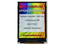 240x320 2.4" EVE TFT Display CFA240320E0-024SN 240x320 2.4" EVE TFT Display CFA240320E0-024SN