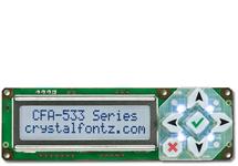 16x2 RS232 Character LCD CFA533-TFH-KS