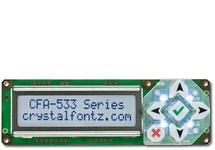 Light Blue 16x2 Character USB Display Module CFA533-TFH-KU