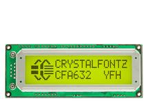 Serial Yellow-Green 16x2 Character LCD CFA632-YFH-KL
