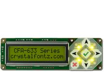 Green 16x2 Character USB Display Module CFA633-YYH-KU Green 16x2 Character USB Display Module CFA633-YYH-KU