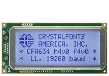 Light Blue Logic Level Serial 20x4 Character LCD CFA634-TFH-KL Light Blue Logic Level Serial 20x4 Character LCD CFA634-TFH-KL
