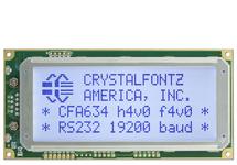 20x4 RS-232 Serial Character LCD CFA634-TFH-KS 20x4 RS-232 Serial Character LCD CFA634-TFH-KS