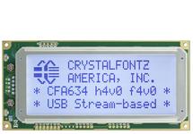 Light Blue 20x4 Character USB LCD CFA634-TFH-KU Light Blue 20x4 Character USB LCD CFA634-TFH-KU