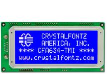 Blue 20x4 Character I2C LCD CFA634-TMI-KC