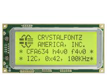 Yellow 20x4 Character I2C LCD CFA634-YFH-KC Yellow 20x4 Character I2C LCD CFA634-YFH-KC