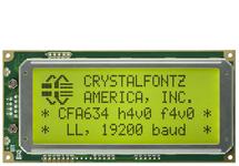 20x4 Logic Level Serial Character LCD CFA634-YFH-KL