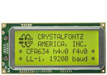 20x4 Inverted Logic Level Serial Character LCD CFA634-YFH-KN 20x4 Inverted Logic Level Serial Character LCD CFA634-YFH-KN