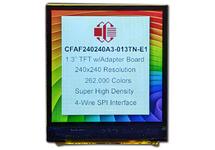 1.3" 240x240 Full-Color LCD Display with Adapter Board CFAF240240A3-013TN-E1 1.3" 240x240 Full-Color LCD Display with Adapter Board CFAF240240A3-013TN-E1