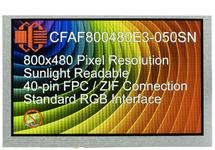 800x480 5 inch Sunlight Readable TFT CFAF800480E3-050SN 800x480 5 inch Sunlight Readable TFT CFAF800480E3-050SN