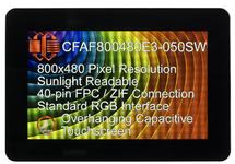 800x480 5" IPS Wide Capacitive Touchscreen TFT Display CFAF800480E3-050SW 800x480 5" IPS Wide Capacitive Touchscreen TFT Display CFAF800480E3-050SW