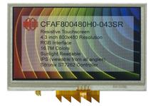 800x480 4.3" Resistive Touchscreen TFT Display CFAF800480H0-043SR 800x480 4.3" Resistive Touchscreen TFT Display CFAF800480H0-043SR