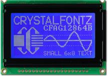128x64 White on Blue Graphic LCD CFAG12864B-TMI-V