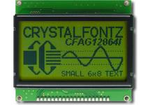128x64 Black on Green Graphic LCD CFAG12864I-YYH-TN