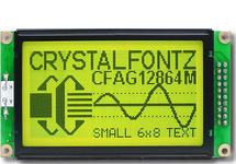 Black on Yellow-Green 128x64 Graphic LCD CFAG12864M-YYH-TN