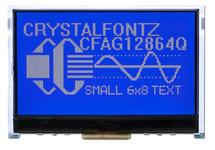 2.9-inch White on Blue 128x64 Graphic LCD CFAG12864Q1-TMI
