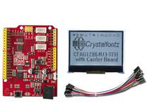 128x64 Transflective Backlit LCD Development Kit CFAG12864U3-TFH-E1-2