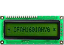 Low Power Reflective 16x1 LCD CFAH1601A-NYG-JT Low Power Reflective 16x1 LCD CFAH1601A-NYG-JT