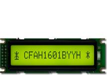 Small 16x1 Character Sunlight Readable LCD CFAH1601B-YYH-ET