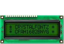 Green 16x2 Character Sunlight Readable LCD CFAH1602B-NYG-JT Green 16x2 Character Sunlight Readable LCD CFAH1602B-NYG-JT