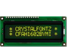 Yellow-green 16x2 Character Display CFAH1602B-YMI-JT Yellow-green 16x2 Character Display CFAH1602B-YMI-JT